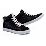 Men'S Lace Flat Printed Casual Shoes