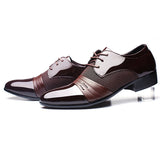 Men Formal Pointed Toe Lace Up Business Blucher Shoes