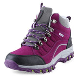 Casual Outdoor Block Color Lace Up Ladies Hiking Sports Shoes