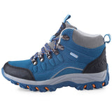 Casual Outdoor Block Color Lace Up Ladies Hiking Sports Shoes