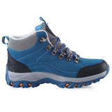 Casual Outdoor Block Color Lace Up Ladies Hiking Sports Shoes