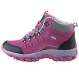 Casual Outdoor Block Color Lace Up Ladies Hiking Sports Shoes