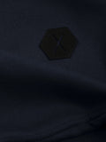 Solid Color Pleated Sleeve Long Fleece Hoodie