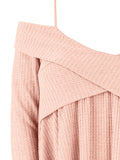 Crisscross Open Shoulder Tunic Sweater