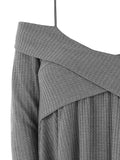 Crisscross Open Shoulder Tunic Sweater
