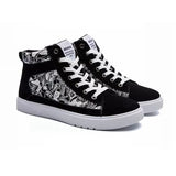 Men'S Lace Flat Printed Casual Shoes