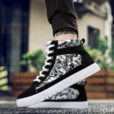 Men'S Lace Flat Printed Casual Shoes