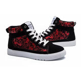 Men'S Lace Flat Printed Casual Shoes