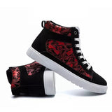 Men'S Lace Flat Printed Casual Shoes
